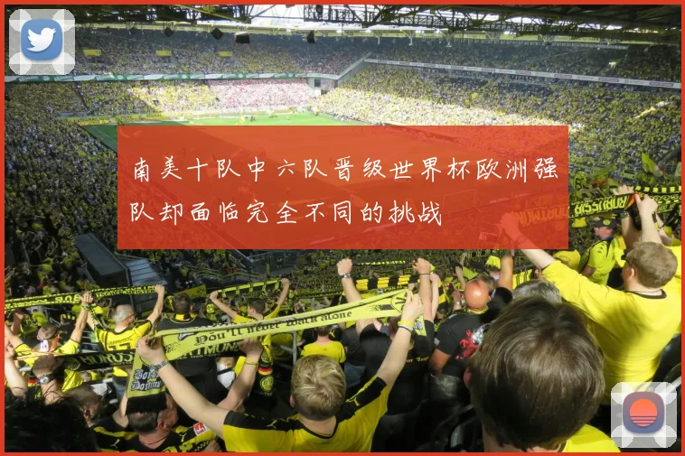 南美十队中六队晋级世界杯欧洲强队却面临完全不同的挑战